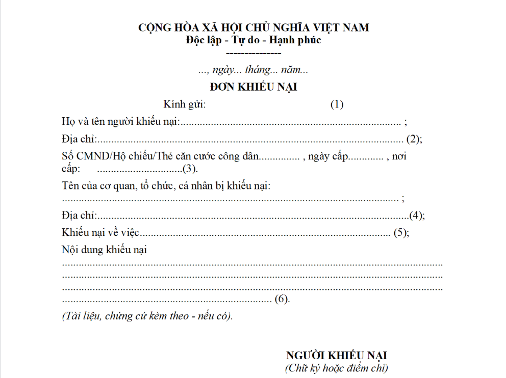 don khieu nai