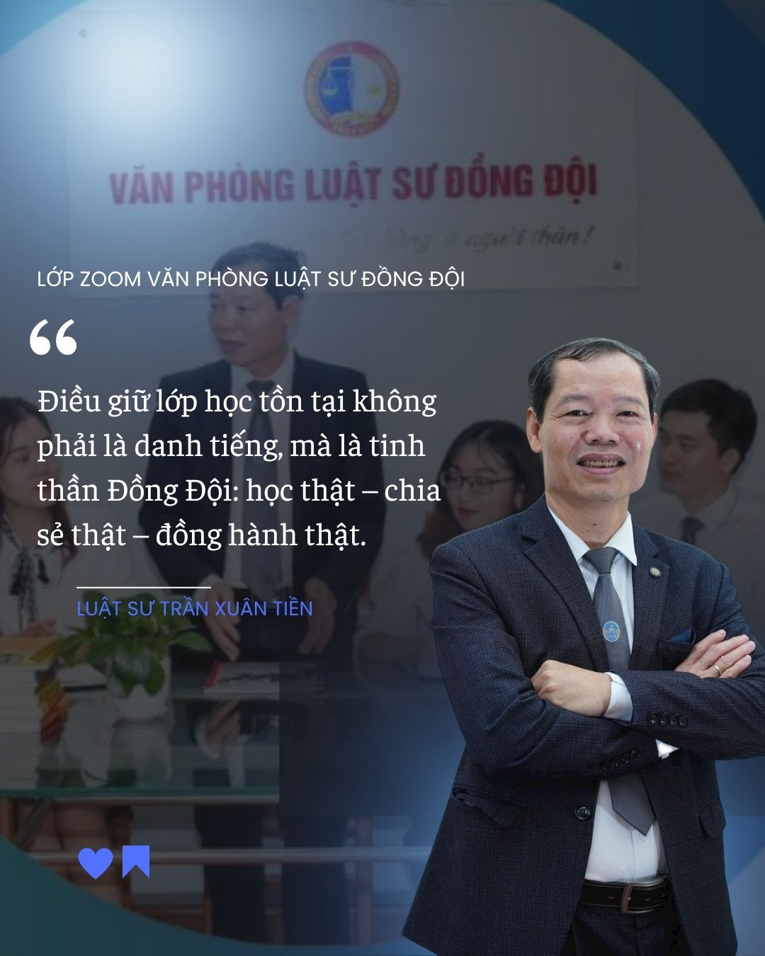 Blue and Black Quote Design Instagram Post