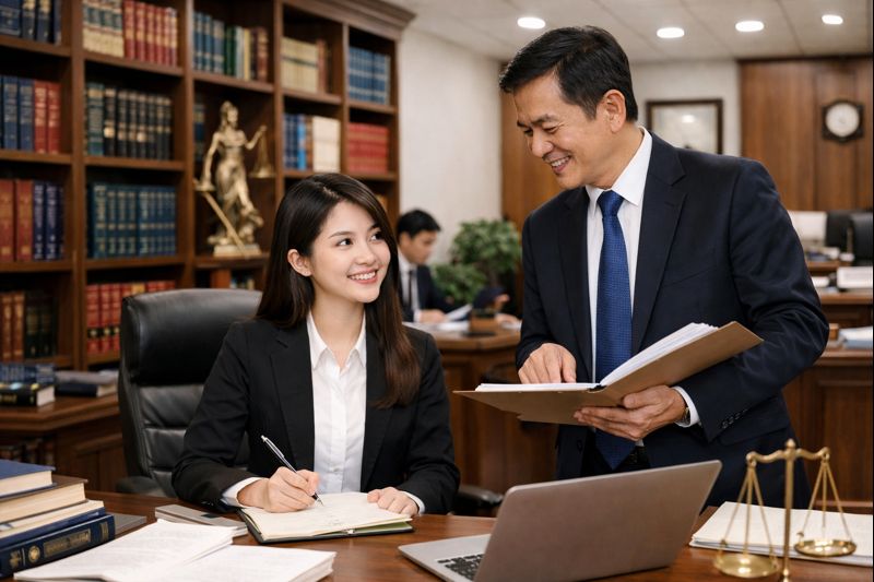 HỌC VIỆC CỦA SINH VIÊN LUẬT- TRẢI NGHIỆM CẦN THIẾT TRÊN CON ĐƯỜNG NGHỀ NGHIỆP 1 anh sv luat hoc viec