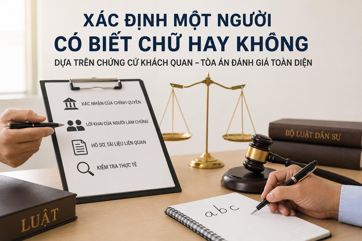 Việc xác định một người có biết chữ hay không – Cơ quan nào thực hiện và giá trị chứng cứ trong tố tụng? 1 d7232638 7326 4148 ac90 5393713f8b86